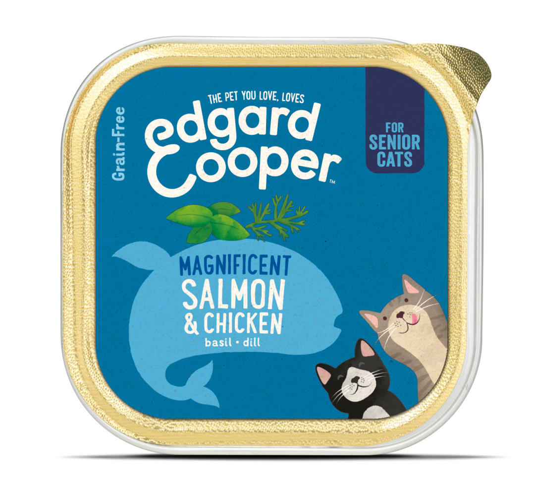 Edgard & Cooper kattenvoer Senior kip en zalm 85 gr